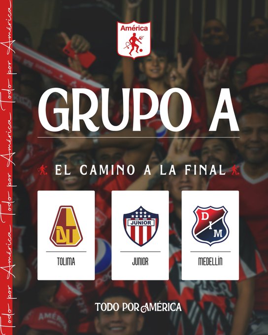 Definidos los rivales de América en los cuadrangulares