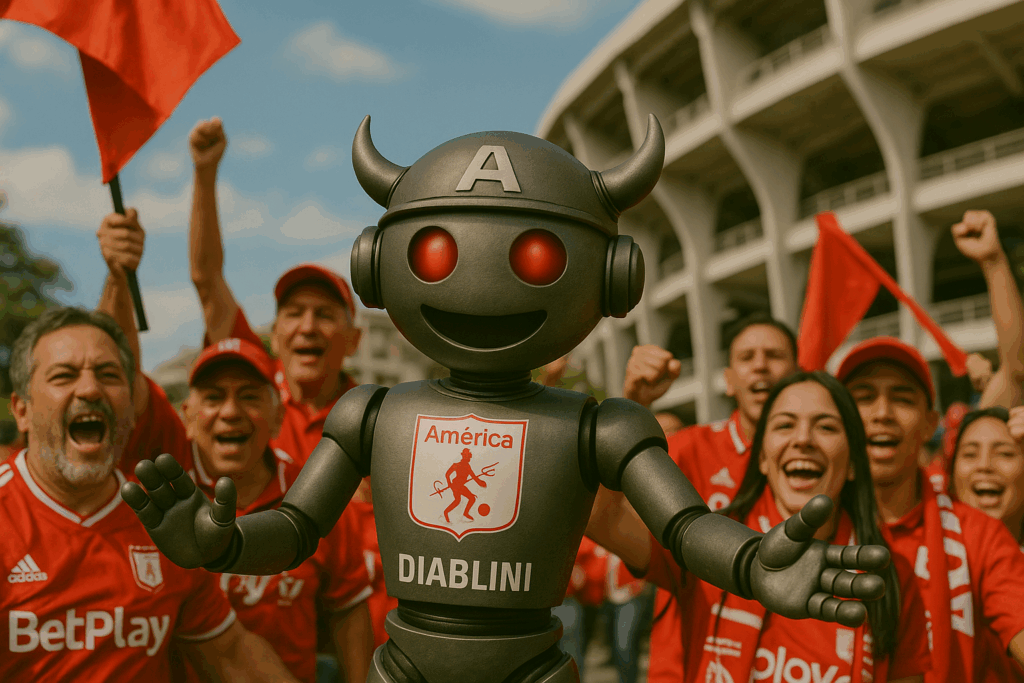 DIAblini a las afueras del estadio Pascual Guerrero | Foto: América Play/IA.