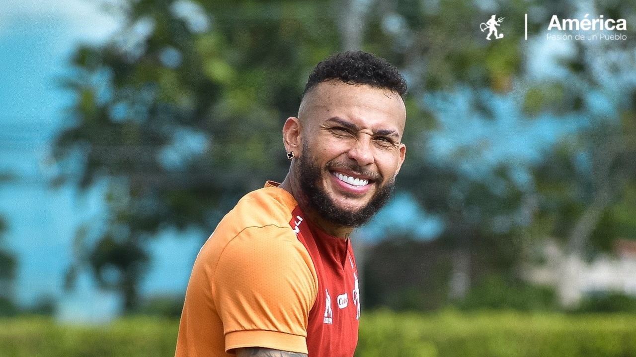 Duván Vergara estará contra Junior de Barranquilla | Foto: @AmericadeCali.