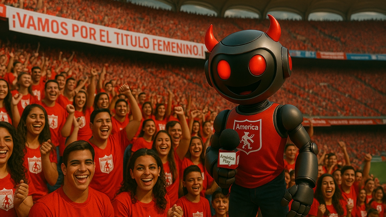 DIAblini, reportero virtual de América Play | Foto: IA/América Play.