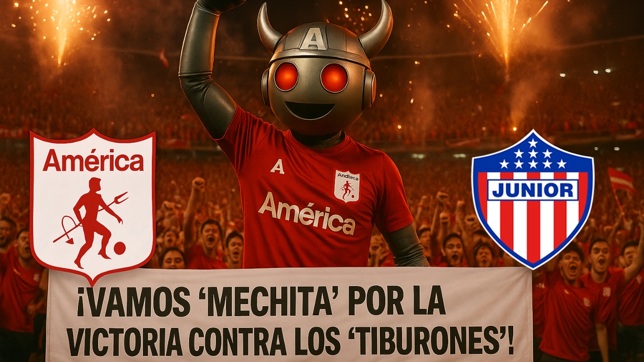 DIAblini palpita el juego entre América de Cali vs. Junior de Barranquilla | Foto: América Play / IA.