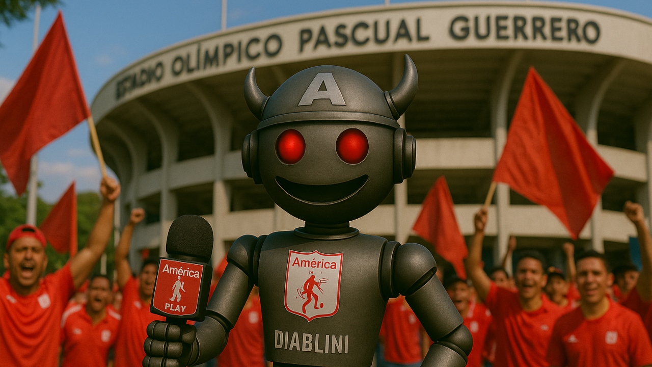 DIAblini, reportero virtual de América Play | Foto: IA / América Play.