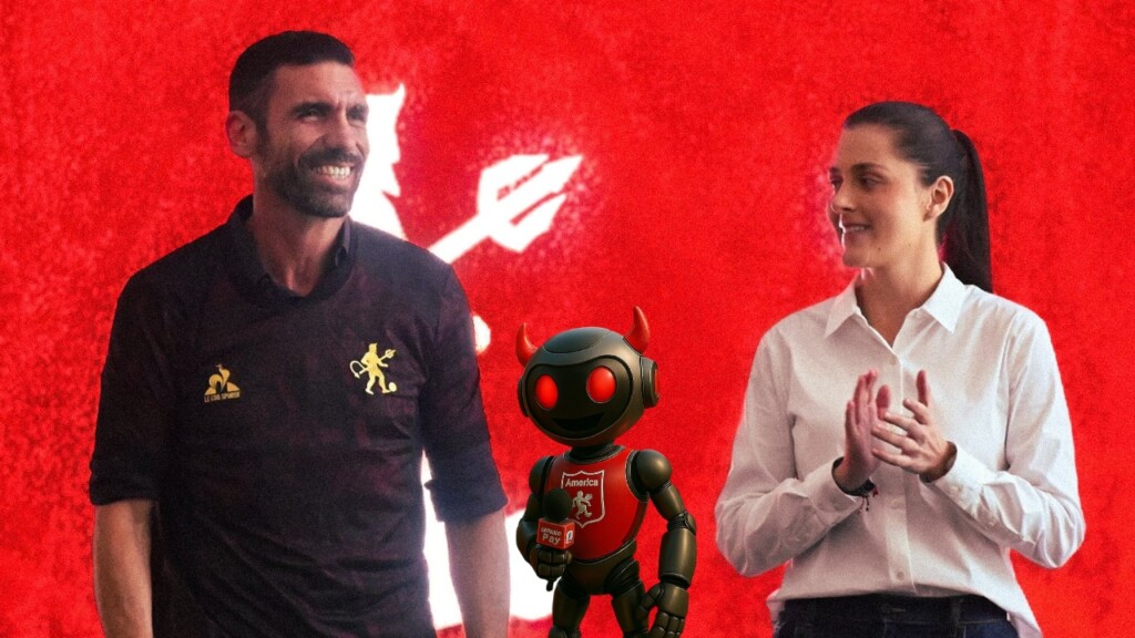 Marcela Gómez y Diego Raimondi, nuevo DT de América de Cali | Foto: X @AmericadeCali.